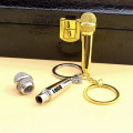 Mini Creative Microphone Pendant Keychain