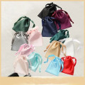Simulated Silk Satin Drawstring Bag