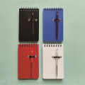 Pocket Sized Spiral Jotter Notepad Notebook with Pen