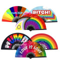 Large Bamboo Frame Party Handheld Folding Fan