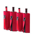 Felt 2-Bottle Wine Carrier Tote Gift Bag