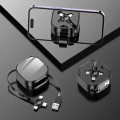3 in 1 Retractable Charging Cable With Phone Holder