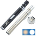 Stainless Steel Mini Penlight with Clip