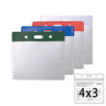 4" x 3" PVC Vaccination Card Holder Protective Cover
