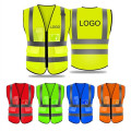 Reflective Vest with Pockets and Zipper
