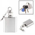 Keyholder with 1oz Stainless Steel Flask