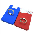 Credit Card Holder For Phone Back With Finger Ring Stand