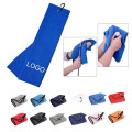 Microfiber Fabric Golf Towel With Carabiner Clip