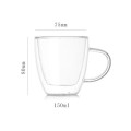 Double Wall Glass Mug 5.4 Ounces