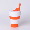 Collapsible Cup with Straw