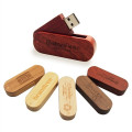 Wooden Swivel Flash Drive - 4GB