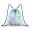 Holographic Laser PU Drawstring Backpack