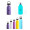 12 OZ Metal Insulated  Sports Water Bottle with F