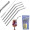Stainless Steel Drinking Straws & Cleaning Brush Set