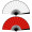 Silk bamboo folding fan