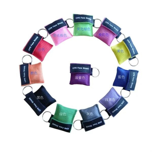 CPR Shield with Key Chain Pouch
