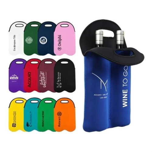 Neoprene Dual Wine Bottle Holder