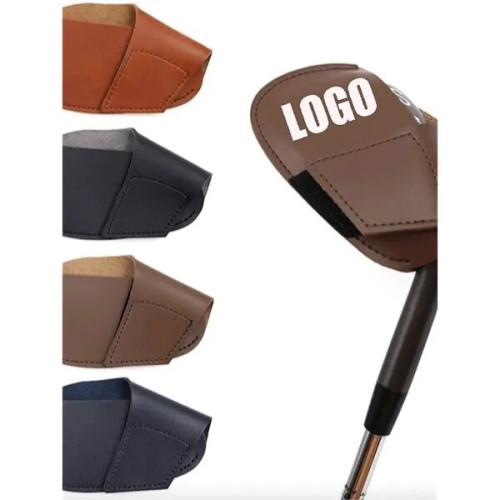 Leather Golf Iron Head Covers Set