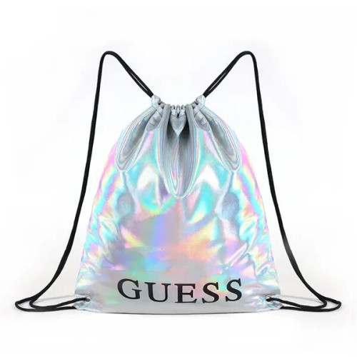Holographic Laser PU Drawstring Backpack