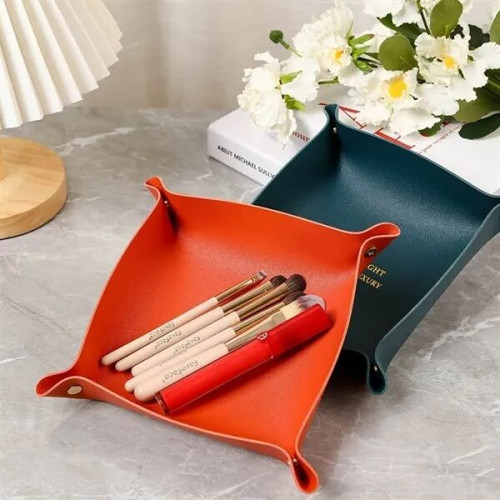 Personalized Leather Valet Tray