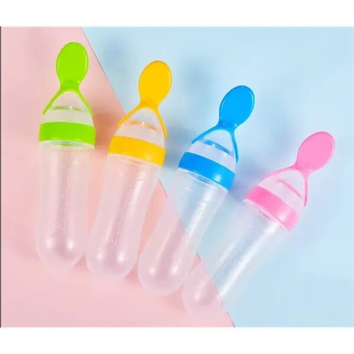 Baby Food Squeeze Feeding Spoon