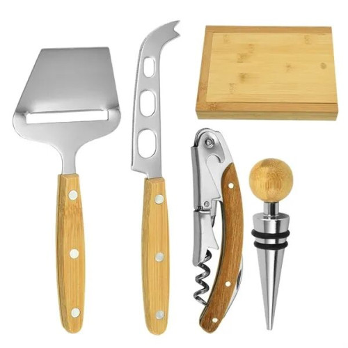 Perfect Pairing Wine Opener & Cheese Knife Set