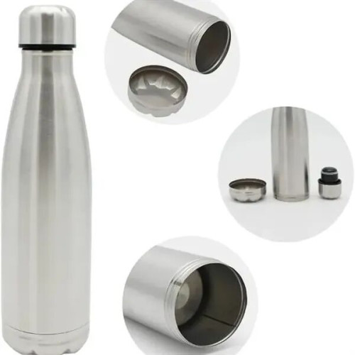 Stainless Steel Tumbler Water Bottle w/ Safe Bottom Storage
