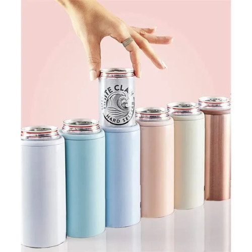 12oz Insulated Double Walled Stainless Steel Can Cooler