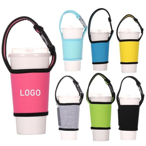 Neoprene Sleeve With Strap for Coffee/Tea Cup