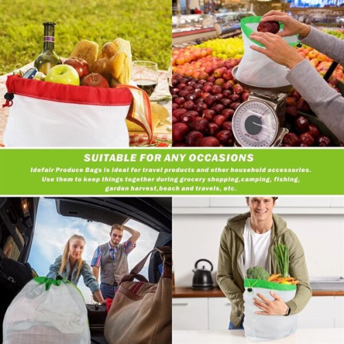 8" x 12" Reusable Mesh Grocery Bags