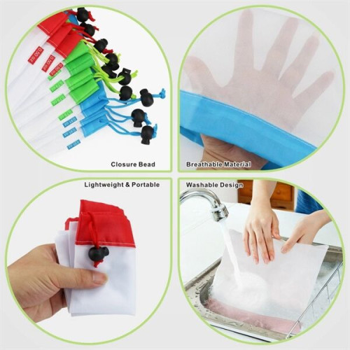 8" x 12" Reusable Mesh Grocery Bags