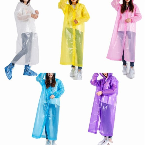 Reusable Rain Poncho Raincoat Rainwear