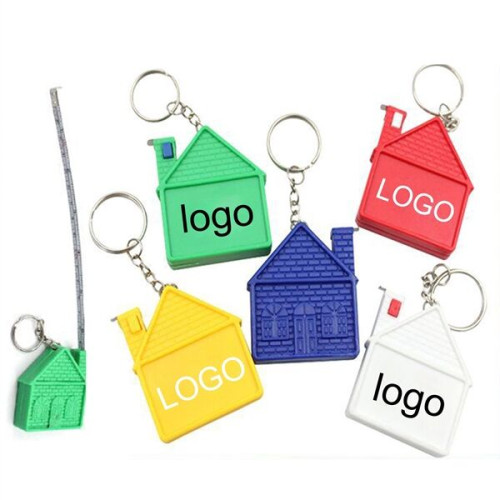 40" House Shaped Tape Measure with Keychain