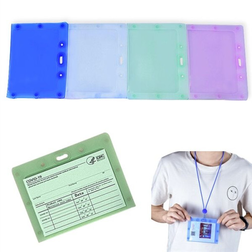 4" x 3" Silicone Vaccination Card Holder Protective Cover