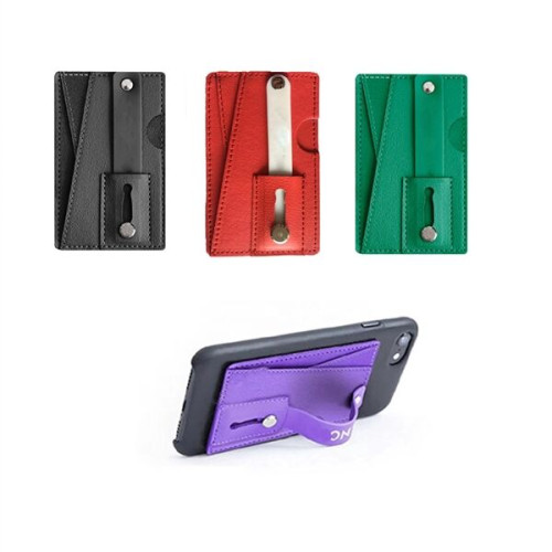 High End Leather Phone Wallet With Silicone Grip