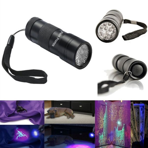 12 LED UV Compact Ultraviolet Flashlight