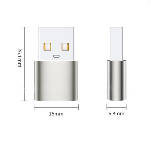 USB A Male to Type-C Female Adapter
