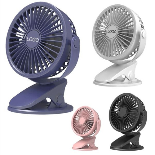 Rechargeable Desktop Fan With Clip