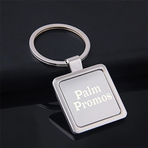 Square Metal Key Chain