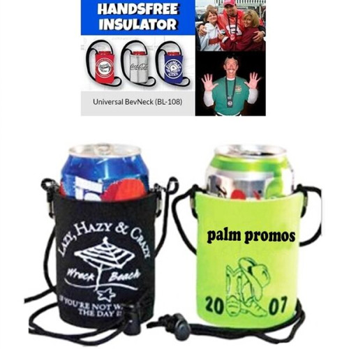 Beverage Holder with Lanyard/BevNeck Cooler with Lanyard