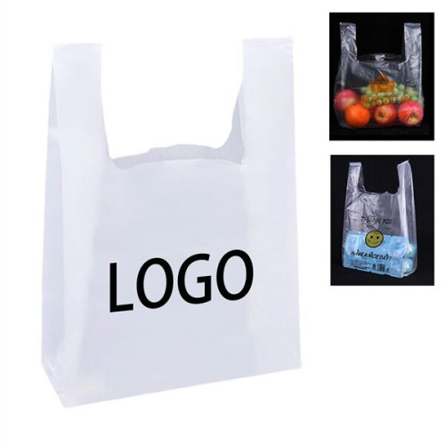 Plastic Clear T-Shirt Shopping Bag
