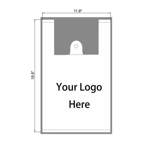 Plastic Clear T-Shirt Shopping Bag