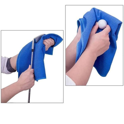 Microfiber Fabric Golf Towel With Carabiner Clip