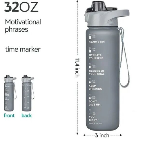Motivational Sports Water Bottle