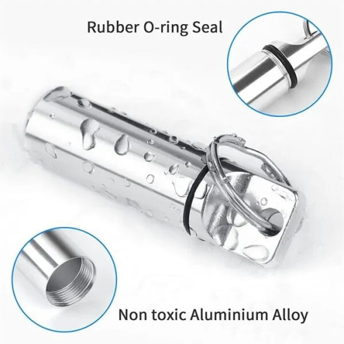 Portable Pill Box Keychain