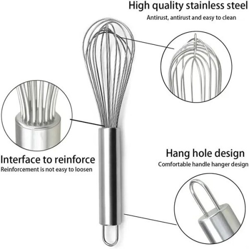 Stainless Steel Egg Whisk Medium