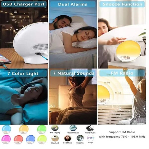Wake Up Light Sunrise Alarm Clock