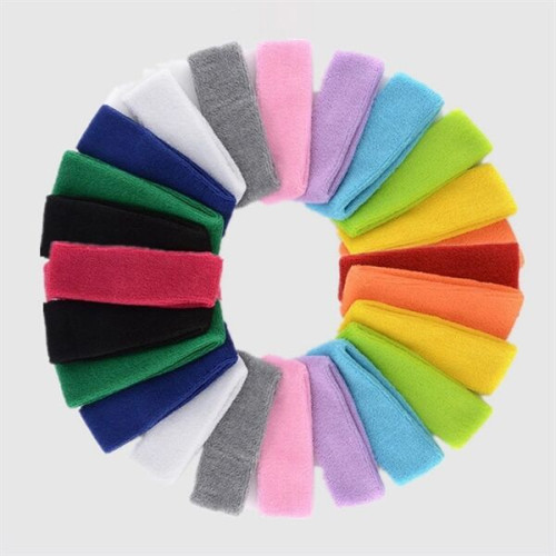 Embroidered Terry Cloth Sports Headband
