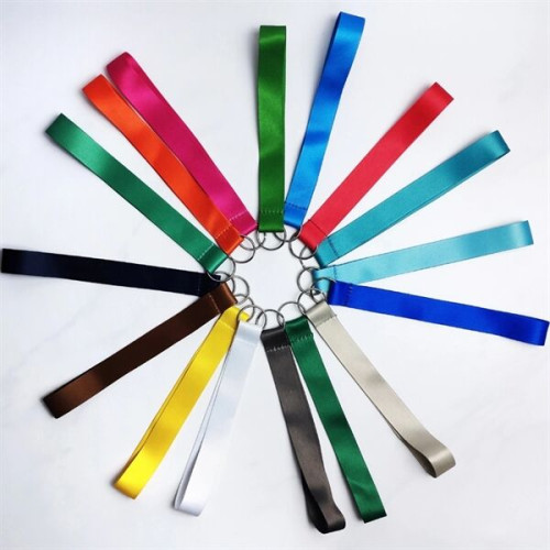 3/4" Polyester Wrist Keychain Lanyard with Split Ring