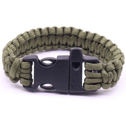 Paracord Survival Bracelet With Whistle